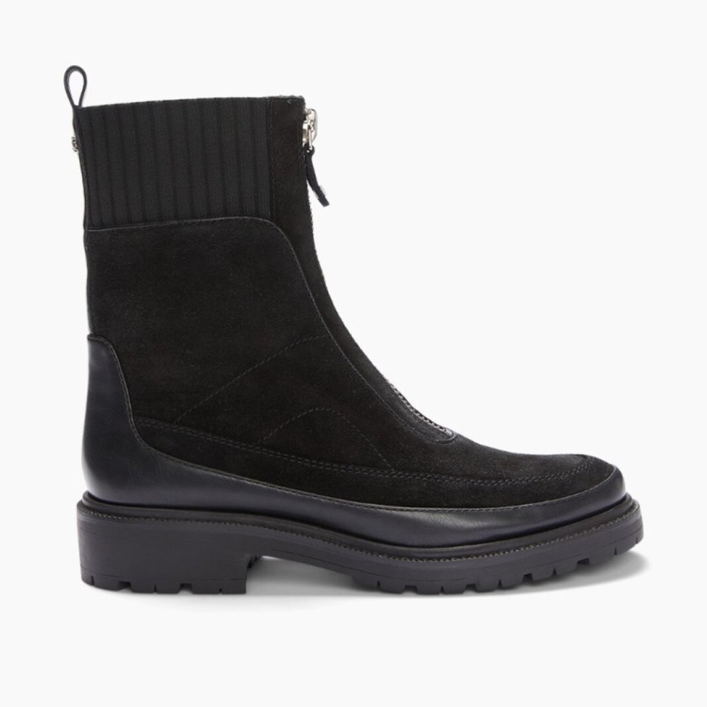 Sam Edelman Leone Combat Boot  Women Black SZ 7.5